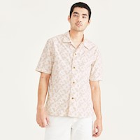 Camisa Seasonal Camp Collar Relaxed Fit Rosa